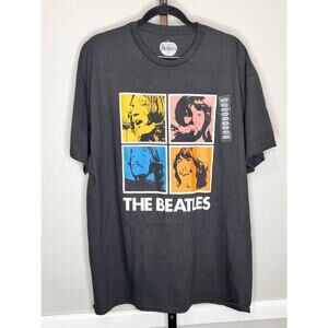 The Beatles 100% Cotton Short Sleeve Crew Neck Graphic T-Shirt Gray Mens XL NWOT